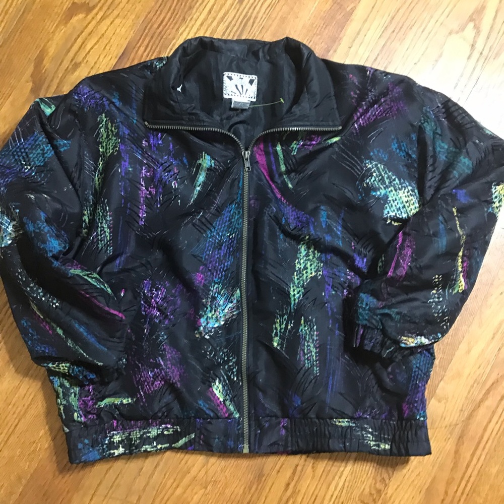 Sunterra large nylon jacket vintage 80s 90s AA104